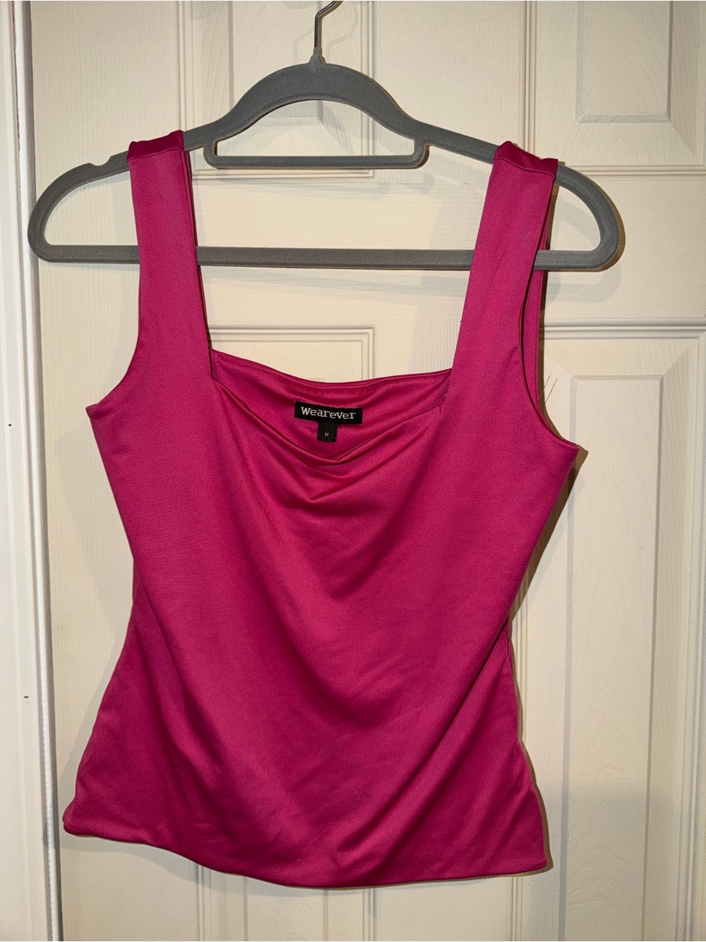 Wearever Fuchsia Cowl-Neck Tank Top